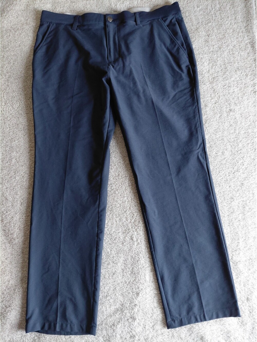ADIDAS Ultimate 365 Golf Pants 36x30 Mens Navy Blue Flat Front Stretch